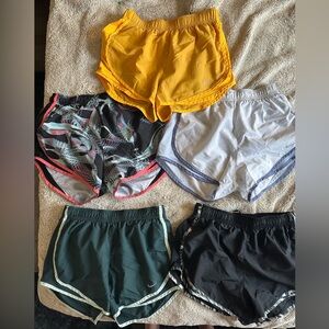 5 pairs of Nike women’s running shorts
